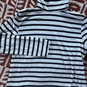 Tradlands black and white striped turtle neck